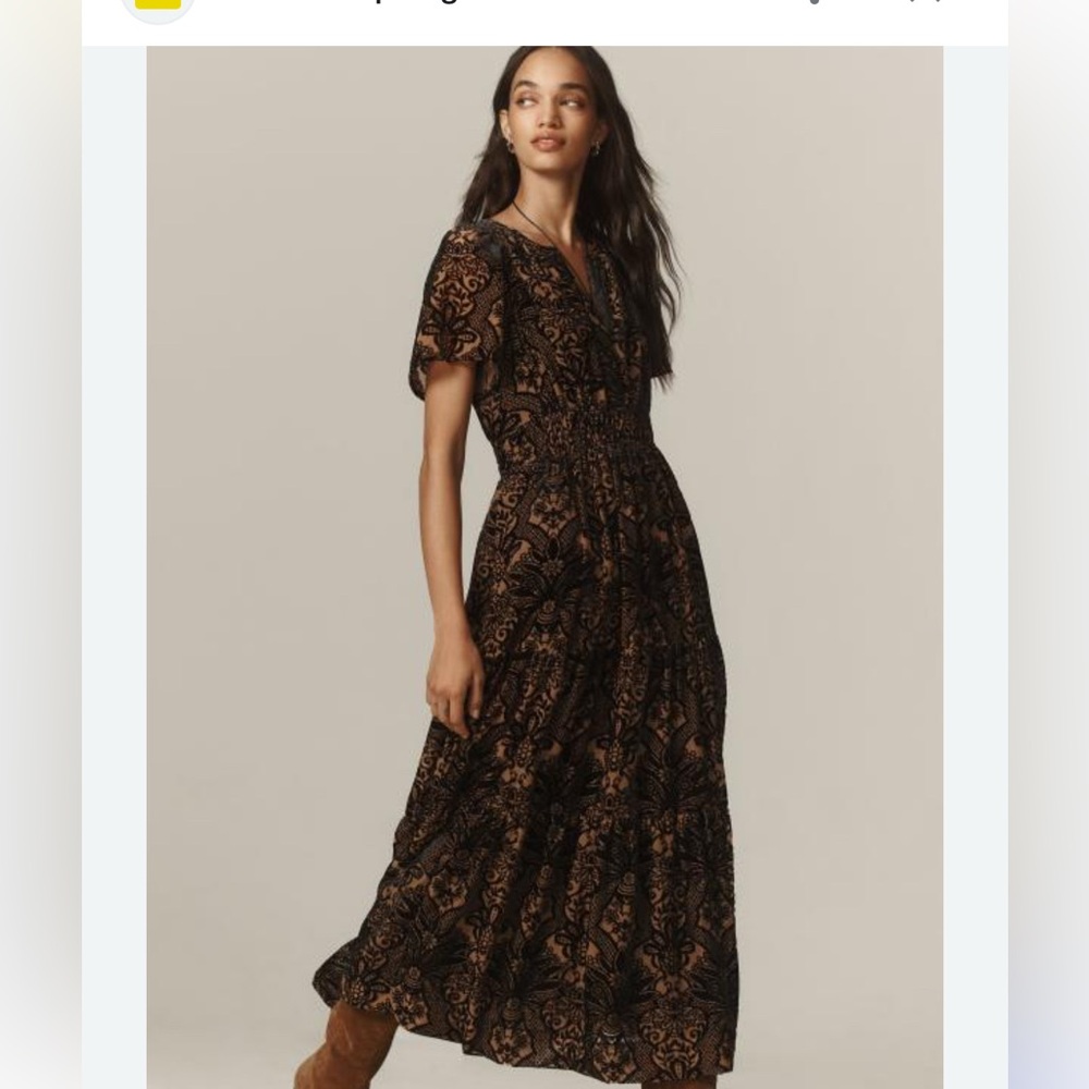 Somerset velvet Anthro Dress